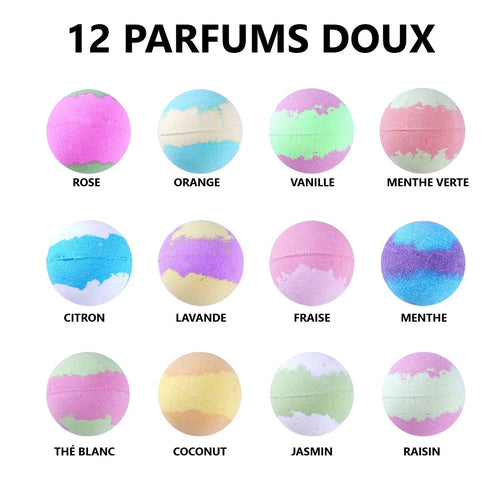12 boules de bain