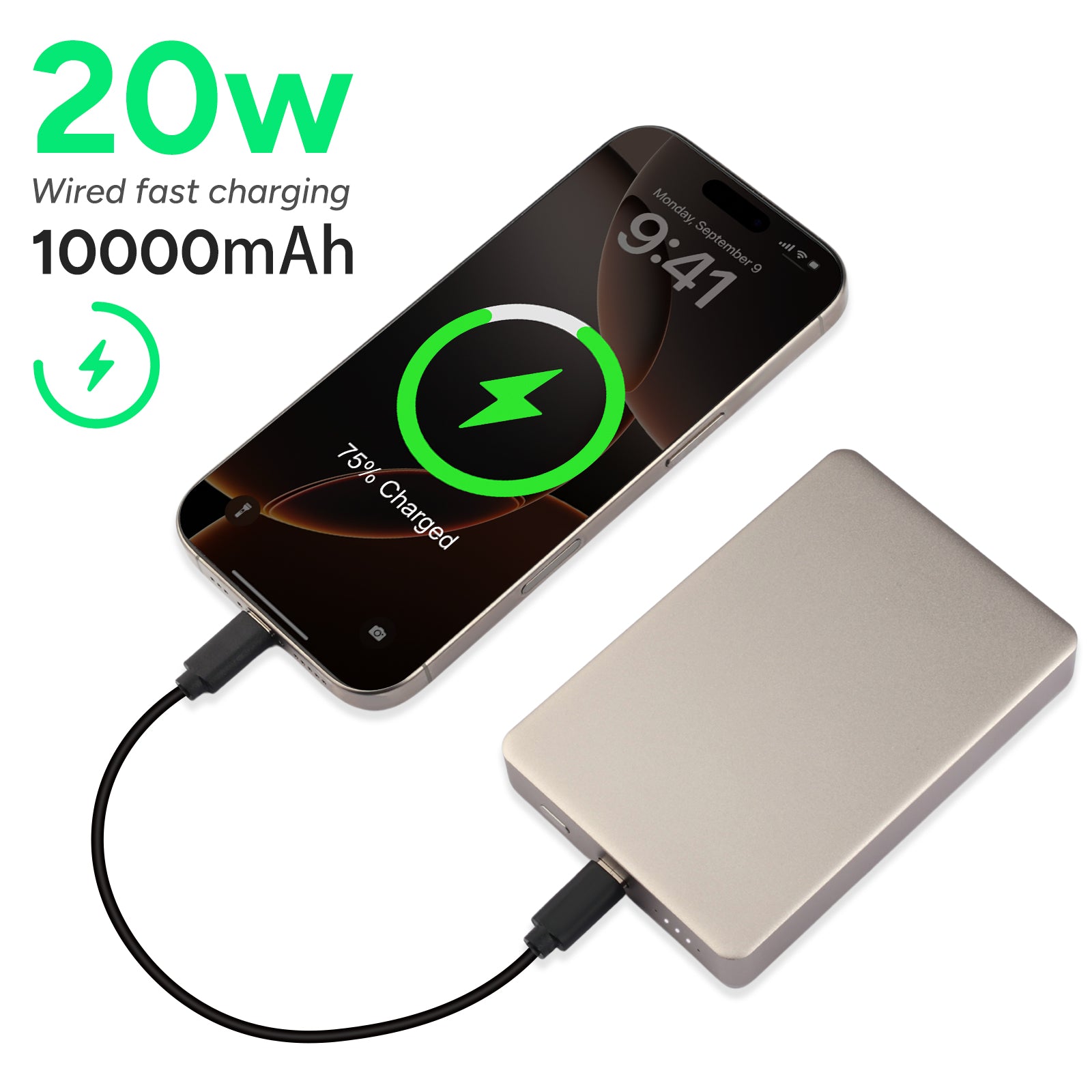 Power Bank Wireless de 10 000 mAh